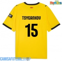 Camisa de time de futebol Girona Viktor Tsyhankov #15 Replicas 2º Equipamento 2025-26 Manga Curta